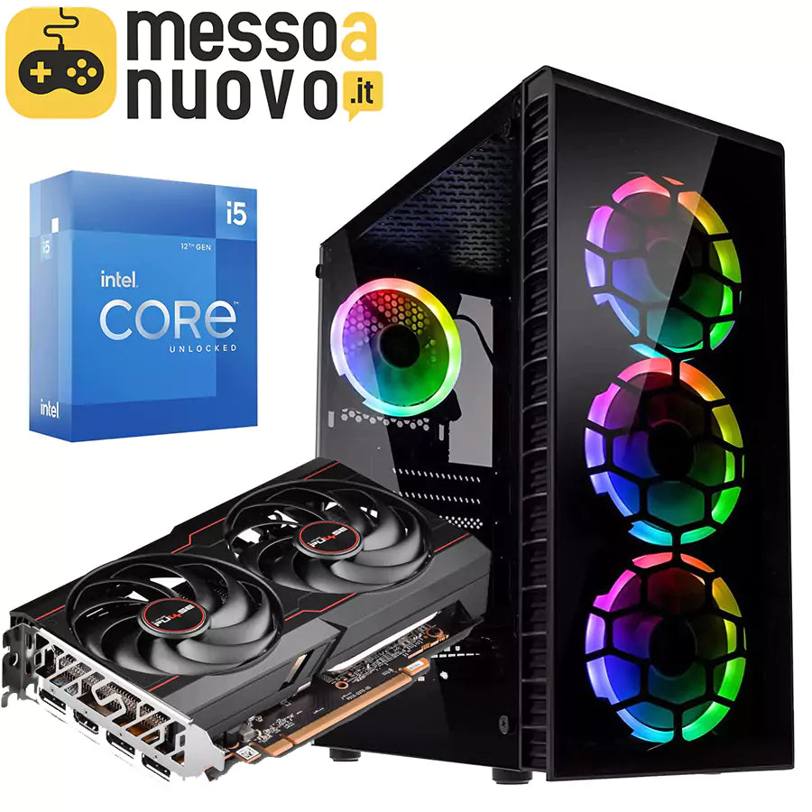 PC Gaming Mars | Intel i5-12500 3Ghz | Ram 16Gb | SSD m.2 nvme 512Gb | AMD Radeon RX6600 8Gb | Il PC da gaming stellare PC Gaming Mars | Intel i5-12500 3Ghz | Ram 16Gb | SSD m.2 nvme 512Gb | AMD Radeon RX6600 8Gb | Il PC da gaming stellare